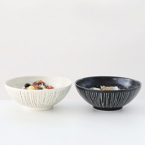포레스트 도자기 와이드 면기, 포레스트와이드면기1.2L[블랙], 1개