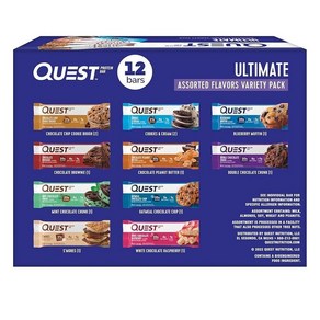 퀘스트뉴트리션 퀘스트 프로틴 바 얼티밋 버라이어티 팩 (12개입) Quest Potein Ba Ultimate Vaiety Pack (12 Pieces), 1개