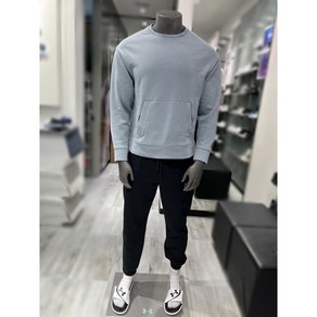 언더아머(UNDER ARMOUR) 언더아머 1377172 1377175 블루 루즈핏 맨투맨 조거팬츠 운동복 트레이닝복 세트(선택1)