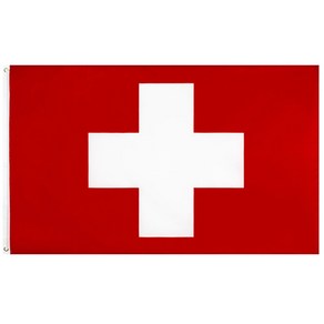 스위스국기 90x60xm 150x90cm siwss flag 유럽 인테리어소품 인테리어 Schweiz Suisse Svizzea 중립국, 1개