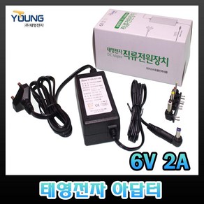 태영전자 6V 아답터 300mA 500mA 1A 2A SMPS 코드형 벽꽂이형 전자식 직류전원장치