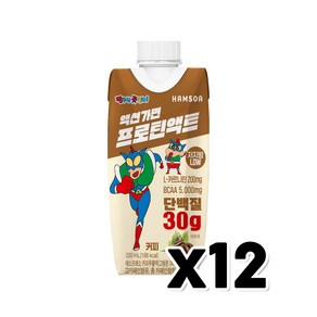 짱구 액션가면 프로틴액트 커피 단백질음료 330ml x 12개