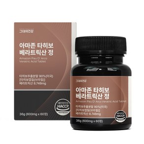 그대의건강 아마존 타히보 베라트릭산 정, 1개, 60정