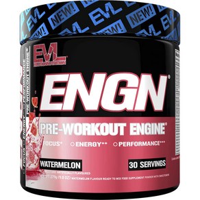 EVLUTIONNUTRITION ENGN 슈레드 프리-워크아웃 엔진 수박 맛, 1개, 279g