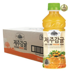 라이브잇 가야농장 제주 감귤주스 340ml, 24개