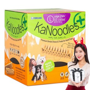 포켄스 카누들 대용량 강아지 덴탈껌 S M L XL [도그파티 또다나간식 증정], 1개, 680g, L사이즈(32p)