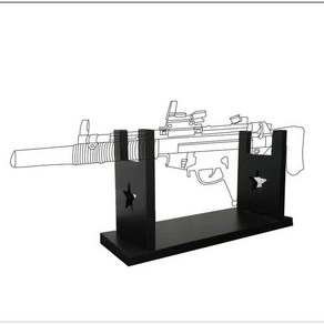 소총 거치대 진열대 스탠드 건랙 게임장 장난감총 렉, 표준 블랙 랙 표준 구성