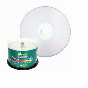 멜로디 CD-R 52X 프린터블 공디스크 벌크 700MB 50p, 1개