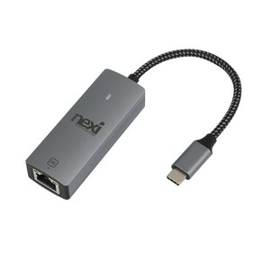 넥시 NX1480 USB3.1 C타입 5G 기가비트 유선랜카드 NX-U31C5G 리얼텍칩셋 RJ45 싱글포트 이더넷 Type-C, 1개