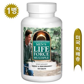 [사은품증정] 소스 네츄럴스 남성용 라이프 포스 멀티플 180정 Souce Natuals Mens Life Foce Multiple 180 tablet, 1개