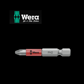 베라 WERA 필립스 비트 853/4 Phillips Bits ACR (05323780001) PH2x50, 1개