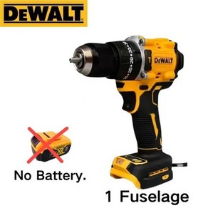 쁘레카 전동 충전 햄머 파괴 DEWALT 브러시리스 무선 해머 드릴/드라이버 키트 20V 리튬 배터리 임팩트 드릴 스크루드라이버 무선 전동 공구 DCD805, 01 No battey_01 미국, 1개