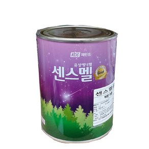 KCC 센스멜 골드 유성 에나멜 페인트1L 철대문 원색 기성색, 군청색, 1L, 1개