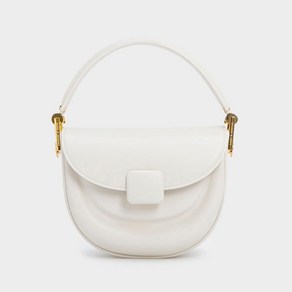 CHARLESKEITH KOA 코어 문 안장 가방 (WHITE)