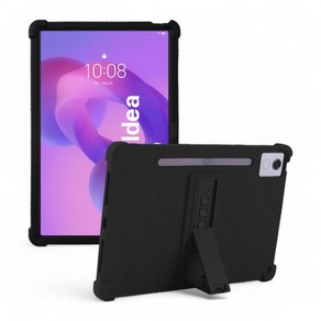레노버 아이디어 탭 프로 12.7 하우징 범퍼 거치대 케이스 TB-373FU TB-375FC, 1개, 블랙