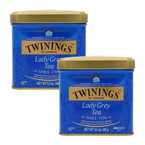 Twinings 클래식 레이디 그레이 루즈 티, 100g, 2개, 1개입