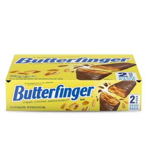 버터핑거 BUTTERFINGER 땅콩 버터 스낵 초콜릿 크런치 바 18개입, 1세트