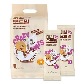 미친오트밀 누룽지 35gX25봉-식사대용/압착귀리/간편식/개별포장, 35g, 25개, 25개