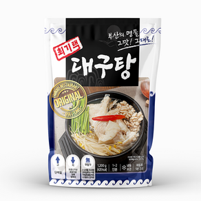 부산맛집 최기택송이아구찜 맑은대구탕 양많은 1.2kg 1~2인분 최기택대구탕 대구탕밀키트, 1개