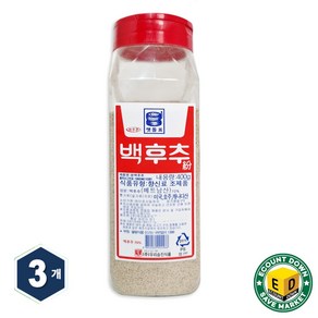 승진 아주존 맷돌표 백후추 400g, 3개