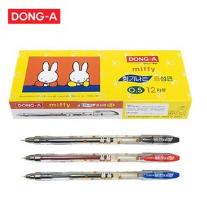 동아 미피 향기 중성펜 0.5mm 1타 12개입 볼펜 필기펜 학용품 잘 써지는 볼펜, 12개, 파랑