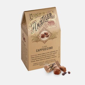 스페인 초콜릿 아마틀러 AMATLLER Cappuccino 카푸치노 플라워 프랄린 밀크 초콜릿, 72g, 1개