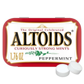 Altoids Classic Peppemint Beath Mints 1.76 oz Tin Altoids 클래식 페퍼민트 브레스 민트 1.76온스 주석, 1개, 49g