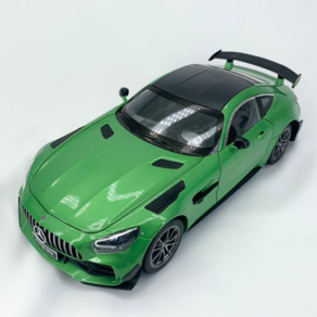 1:18 다이캐스트 모형 다이케스트 벤츠 GTR GTS AMG 완구 미니어쳐 피규어 자동차 장난감, 그린, 1개