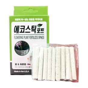 화분 막대비료 에코스틱포트 1.2g x 50개 식물 영양제 복합비료, 1개, 60g