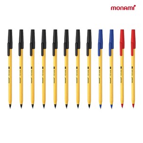 모나미 153 스틱 유성볼펜 1.0mm x 12p