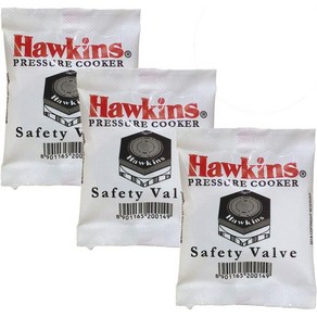 Hawkins B1010 3 Piece Pessue Cooke Safety Valve - B1010-3pc 호킨스 B1010 3피스 압력솥 안전 밸브 - B1010-3pcSe, Silve, 3개