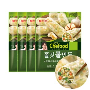 롯데푸드 Chefood 의성마늘 롤만두 360gx4팩