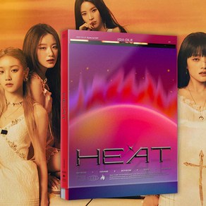 여자 아이들 포토북 스페셜 앨범+특전 HEAT 히트 아이두 I DO 아이원트댓 I Want That 노래 민니 미연 슈화 우기 소연 굿즈 포카 포토카드, 여자아이들 HEAT 슬리브 FLARE+특전