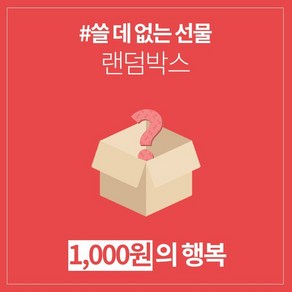 갓샵 쓸데없는선물 럭키 랜덤박스 싸다 1000원 쓸모없는선물, 1개