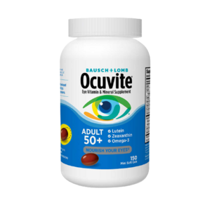 Ocuvite 오큐바이트 어덜트 눈 건강 비타민 & 미네랄 서플리먼트 Eye Vitamin & Mineal Spplement 50+ 150정, 1개