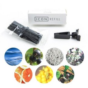 밀레피오리 차량용 방향제 ICON 카에어프레쉬너 리필, WHITE MUSK, 1개, 단품