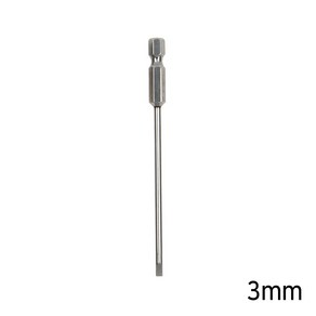 일자 드라이버 비트 1개 3mm 4mm 5mm 6mm 드릴 자석 전동 드릴 수공구, 일자 드라이버 비트 3mm