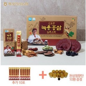 김오곤 녹용홍삼농축스틱 + 천삼침향단, 10ml, 3개