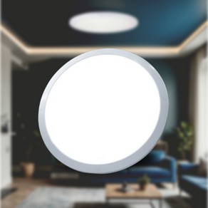 퍼스트 LED 초슬림엣지 30W 고효율 원형방등 무타공, 40W, 주백색(4000K)