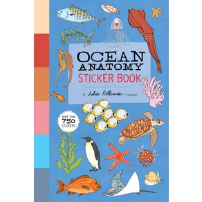 (영문도서) Ocean Anatomy Sticker Book: A Julia Rothman Creation; More Than 750 Stickers Paperback