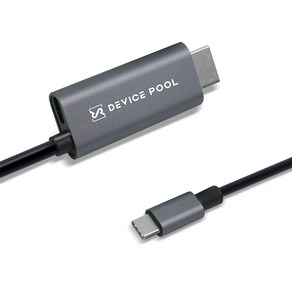 디바이스풀 USB Type-C to HDMI 고속충전 미러링 케이블, 2m, 1개