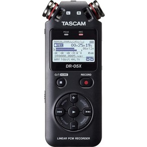 일본직발송 1. TASCAM 태스컴 - USB 오디오 인터페이스 탑재 스테레오 리니어 PCM 레코더 DR-05X B07N1HGV, 상세 설명 참조0, 기본