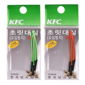 KFC 꼬임방지 초릿대실 롤링도래 녹색 주황 초릿대 실 한국낚시, 녹색실, 1개, 녹색실