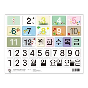 슈퍼쌤 수업도구 교사용 칠판자석 세트 3, 혼합색상, 1세트