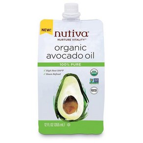 누티바 퓨어 아보카도 오일 355ml (NON-GMO) Nutiva Avocado Oil 아보카도유, 1개