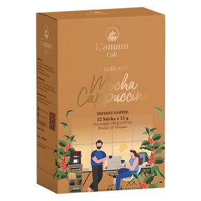 라만트 모카 카푸치노 커피믹스, 1개, 12개입, 15g