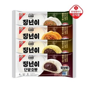 롯데제과 정년이 기린호빵(4입) 팥1+야채1+피자1+옥수수1 총4봉, 롯데 기린호빵(4입) 팥1+야채1+피자1+옥수수1, 360g, 1개