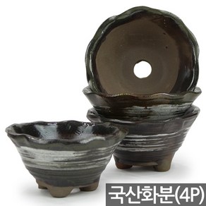 세인화분 미니 접시 화분 4P - 국산 다육화분 다육이화분, 4개, 미니 접시화분(S105)