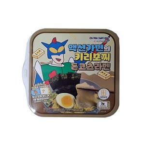 액션가면의 키리모찌 돈코츠라멘 포토카드 랜덤 1종 195g x 3개