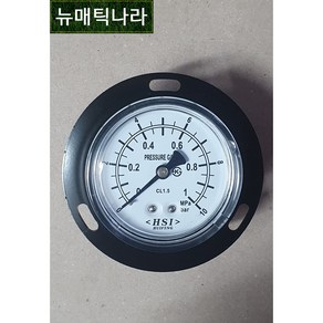 [ HSI ] GPBD60X25 ( BD형 판넬형 공압 압력 게이지 60파이 2.5MPa 25KG 25ba PT 1/4 / HISCO 히스코 압력계 HSI 협성계기 ), 1개